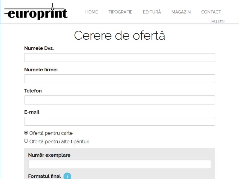Europrint - tipografie și editură