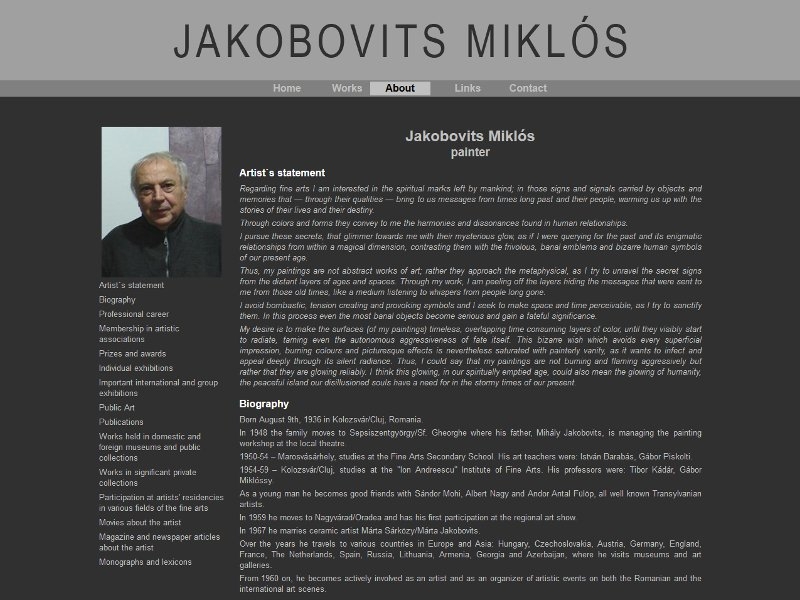 Jakobovits Miklós, Painter
